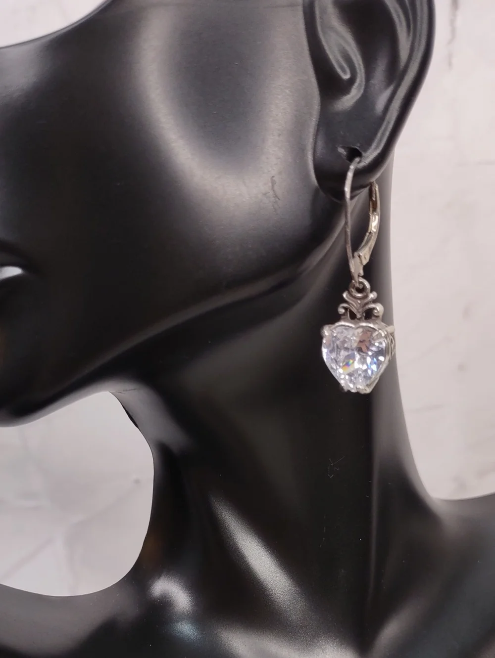 Brighton Crystal Heart Drop Earrings